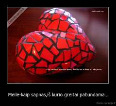 Meilė-kaip sapnas,iš kurio greitai pabundama... - 