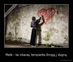 Meilė - tai inkaras, tempiantis žmogų į dugną. - 
