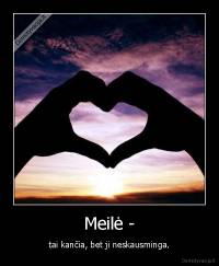 Meilė - - tai kančia, bet ji neskausminga.