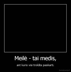 Meilė - tai medis, - ant kurio visi trokšta pasikarti.