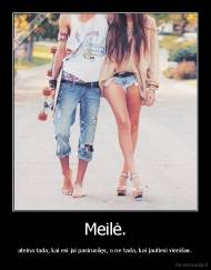 Meilė. - ateina tada, kai esi jai pasiruošęs, o ne tada, kai jautiesi vienišas.