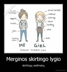 Merginos skirtingo lygio - skirtingų vaidmenų