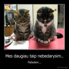 Mes daugiau taip nebedarysim.. - Pažadam...