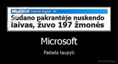 Microsoft - Padeda taupyti