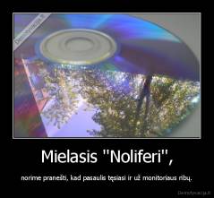 Mielasis ''Noliferi'', - norime pranešti, kad pasaulis tęsiasi ir už monitoriaus ribų.