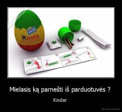 Mielasis ką parnešti iš parduotuvės ?  - Kinder 