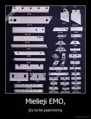 Mielieji EMO, - jūs turite pasirinkimą