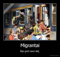 Migrantai - Bijo ginti savo šalį 