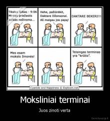 Moksliniai terminai - Juos zinoti verta