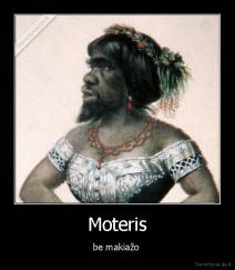 Moteris - be makiažo 