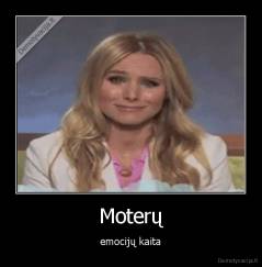 Moterų - emocijų kaita