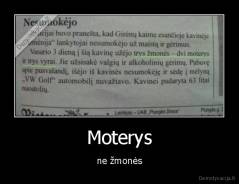Moterys - ne žmonės