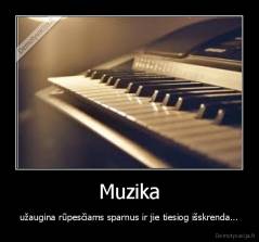 Muzika - užaugina rūpesčiams sparnus ir jie tiesiog išskrenda...