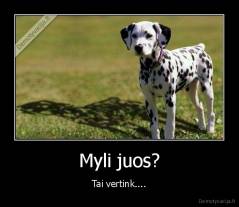 Myli juos? - Tai vertink....