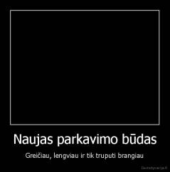Naujas parkavimo būdas - Greičiau, lengviau ir tik truputi brangiau