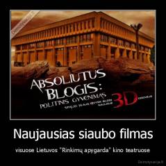 Naujausias siaubo filmas - visuose Lietuvos "Rinkimų apygarda" kino teatruose