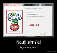 Nauji sims'ai - Lektynės su gyvunais