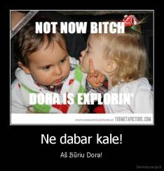 Ne dabar kale! - Aš žiūriu Dora!