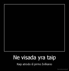 Ne visada yra taip - Kaip atrodo iš pirmo žvilksnio
