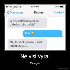 Ne visi vyrai - Melagiai