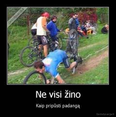 Ne visi žino - Kaip pripūsti padangą