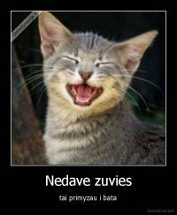 Nedave zuvies - tai primyzau i bata