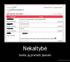 Nekaltybė - Sunku ją prarasti jaunam