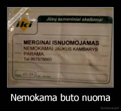 Nemokama buto nuoma - 