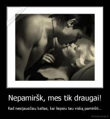 Nepamiršk, mes tik draugai! - Kad nesijausčiau kaltas, kai liepsiu tau viską pamiršti...