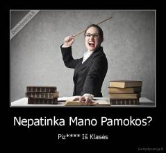 Nepatinka Mano Pamokos? - Piz**** Iš Klasės