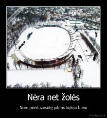 Nėra net žolės - Nors prieš savaitę pilnas kokso buvo