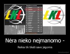 Nėra nieko neįmanomo - - Reikia tik tikėti savo jėgomis