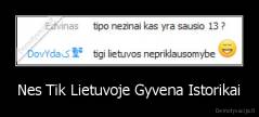 Nes Tik Lietuvoje Gyvena Istorikai - 