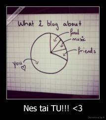Nes tai TU!!! 