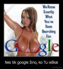 Nes tik google žino, ko Tu ieškai - 
