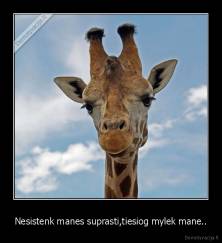 Nesistenk manes suprasti,tiesiog mylek mane.. - 