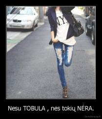 Nesu TOBULA , nes tokių NĖRA. - 