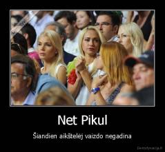 Net Pikul - Šiandien aikštelėj vaizdo negadina