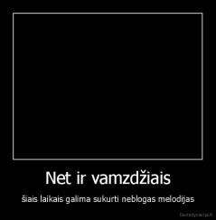 Net ir vamzdžiais - šiais laikais galima sukurti neblogas melodijas