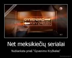 Net meksikiečių serialai - Nublanksta prieš "Gyvenimo Kryžkeles"