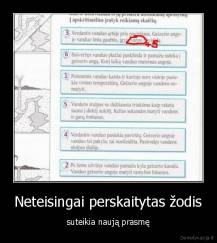 Neteisingai perskaitytas žodis - suteikia naują prasmę