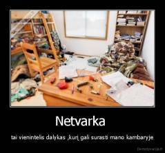 Netvarka  - tai vienintelis dalykas ,kurį gali surasti mano kambaryje