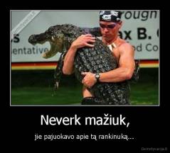 Neverk mažiuk, - jie pajuokavo apie tą rankinuką...