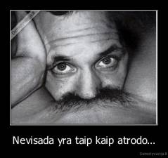 Nevisada yra taip kaip atrodo... - 