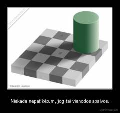 Niekada nepatikėtum, jog tai vienodos spalvos. - 