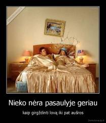 Nieko nėra pasaulyje geriau - kaip girgždinti lovą iki pat aušros