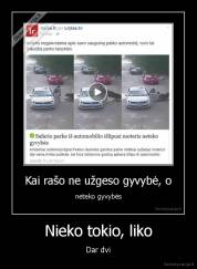 Nieko tokio, liko - Dar dvi