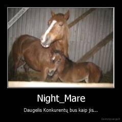 Night_Mare - Daugelis Konkurentų bus kaip jis...