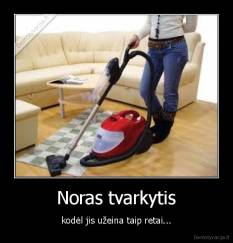Noras tvarkytis - kodėl jis užeina taip retai...