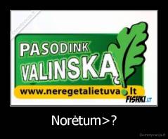 Norėtum>? - 